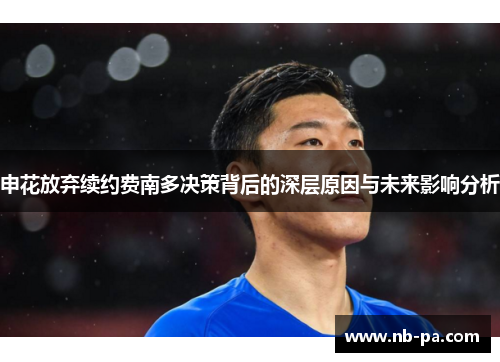 申花放弃续约费南多决策背后的深层原因与未来影响分析