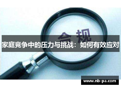 家庭竞争中的压力与挑战：如何有效应对